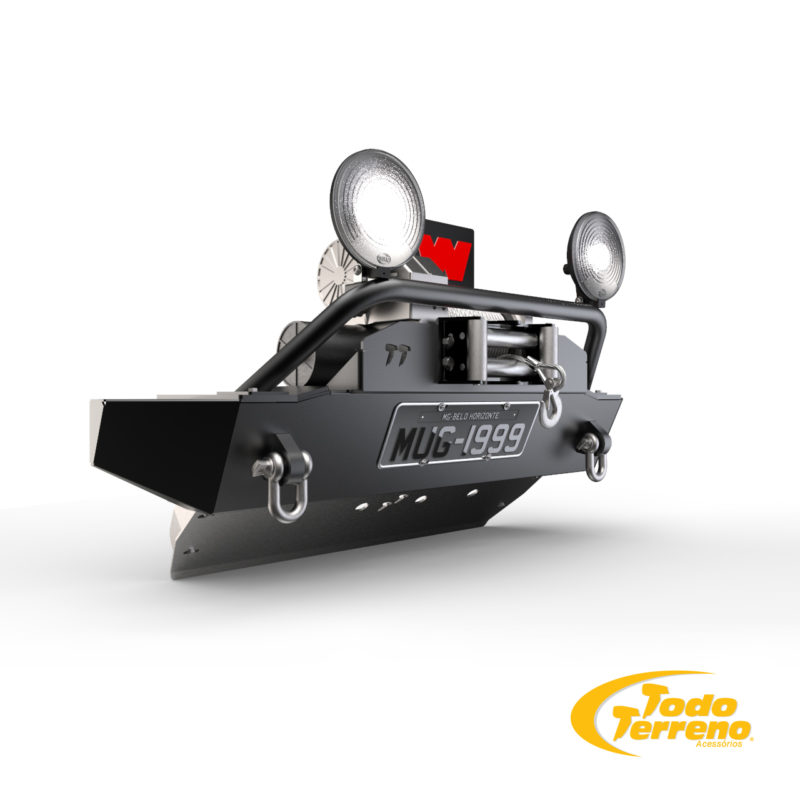 Para-Choque Suporte de Guincho Work Troller T4 09 a 13 - Image 2