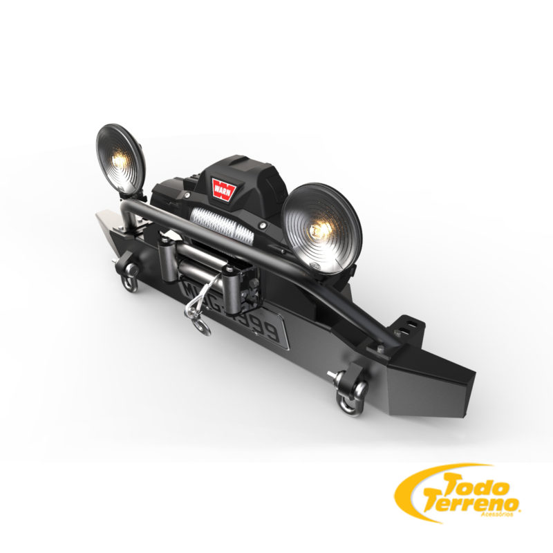 Para-Choque Suporte de Guincho Warn Troller T4 02 a 08
