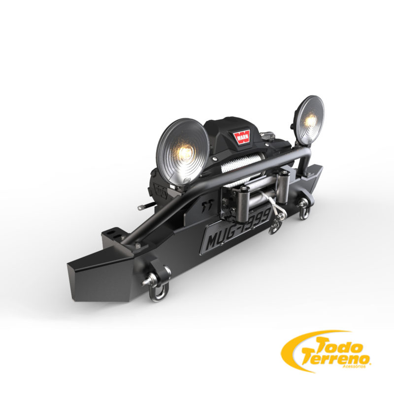 Para-Choque Suporte de Guincho Warn Troller T4 02 a 08 - Image 3