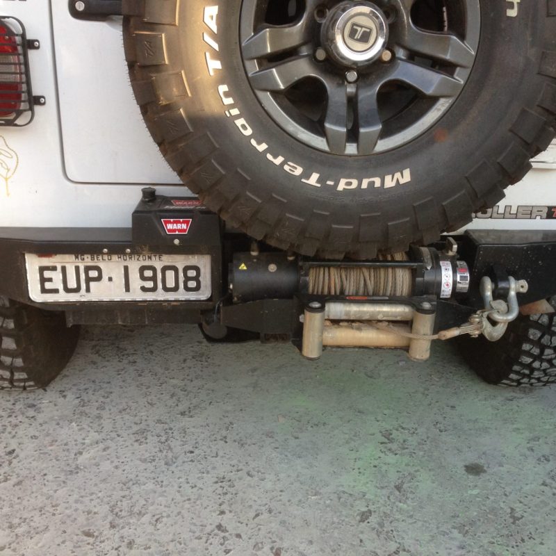 Para-Choque Traseiro XTR C/Suporte Guincho Warn Troller