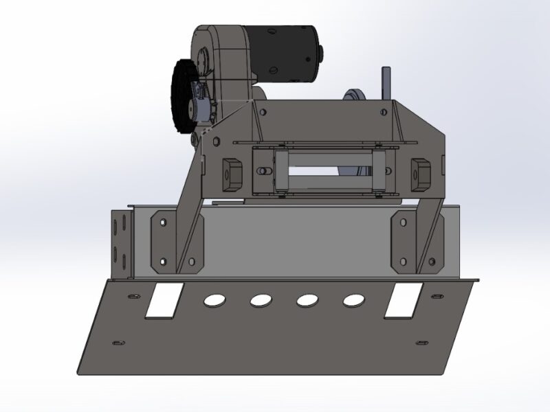 Suporte Guincho WARN M8274 / WORK 12000 SUPER / ENVEMO – Engesa 4 F1 - Image 2